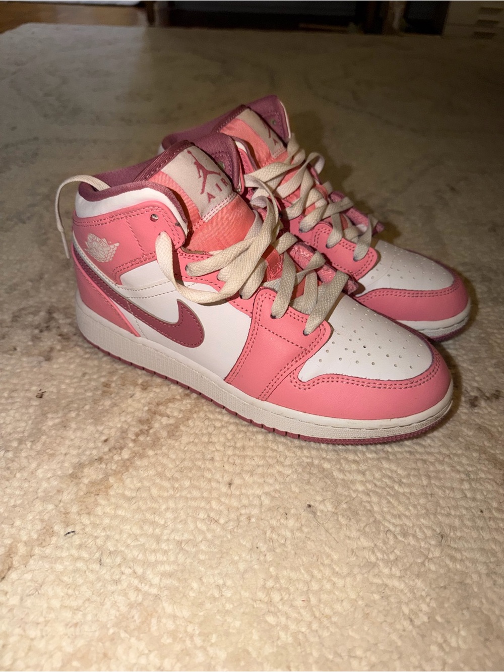 Air Jordan 1 Pink and White